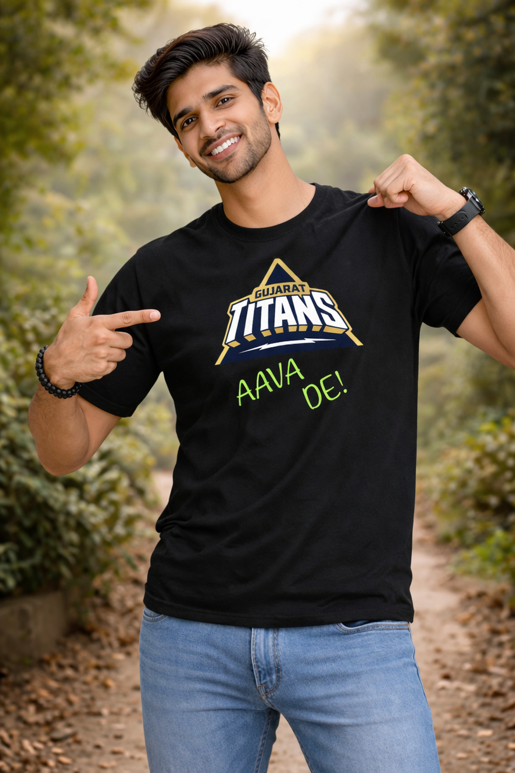 Gujrat Titans (IPL) Fans Unisex Classic Crew T-Shirt