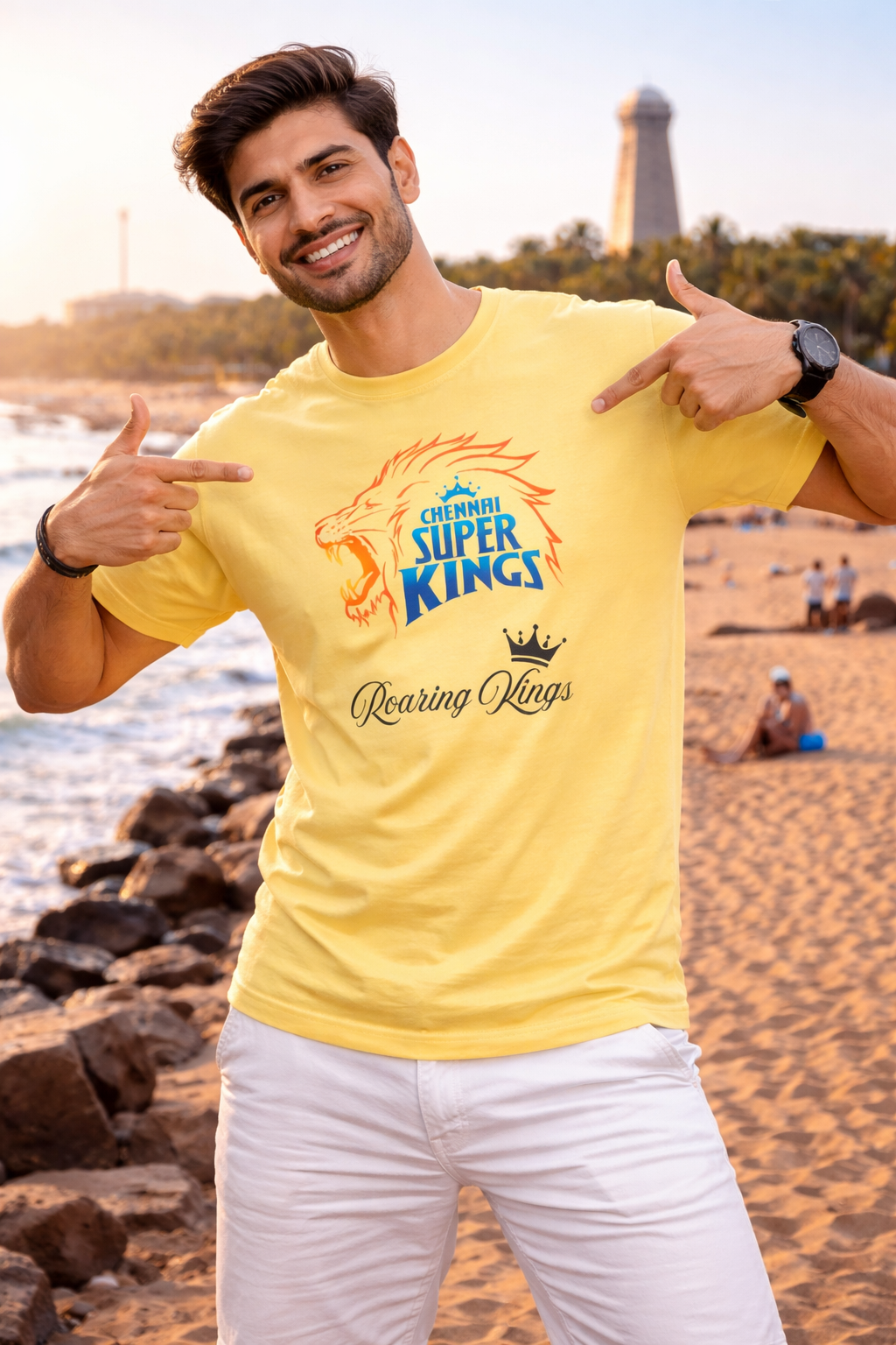 CSK Fans(Cricket) Unisex Classic Crew T-Shirt