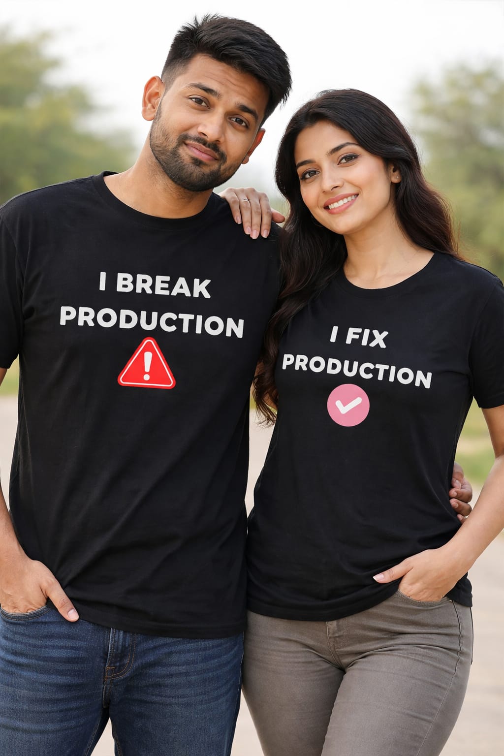 Cute Couple Unisex T-Shirt