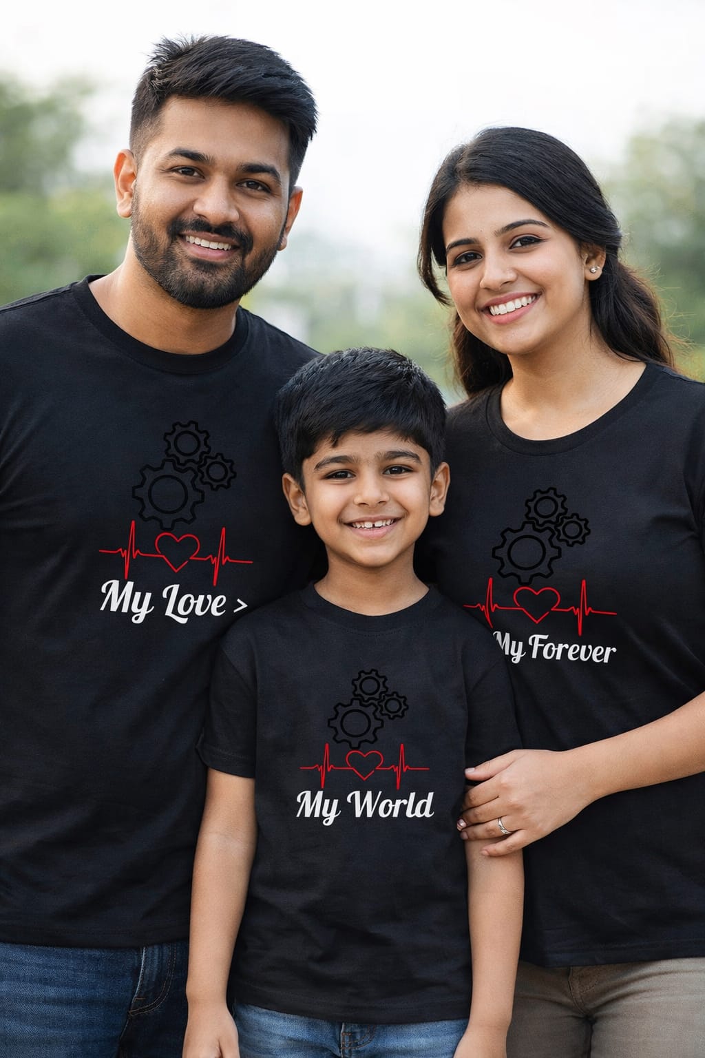 Cute Couple Unisex Supima T-Shirt